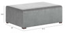 Lisbon Modular Small Seat Gray