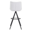 Aki Bar Chair (set Of 2) White & Black