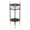 William Side Table Gold & Black