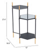 William Side Table Gold & Black