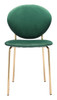 Clyde Dining Chair (set Of 2) Green & Gold