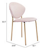 Clyde Dining Chair (set Of 2) Pink & Gold