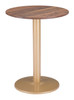 Alto Bistro Table Brown & Gold