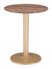 Alto Bistro Table Brown & Gold