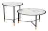 Set Of 2 Davis Coffee Tables Black & White