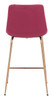 Tony Counter Chair Red & Gold