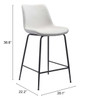 Byron Counter Chair White