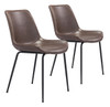 Byron Dining Chair (set Of 2) Brown