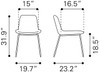 Byron Dining Chair (set Of 2) Gray