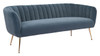 Deco Sofa Gray & Gold