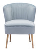 Andes Accent Chair Blue & Gold