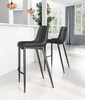 Magnus Bar Chair (set Of 2) Black