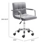 Kerry Office Chair Gray