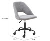 Treibh Office Chair Light Gray