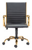 Profile Office Chair Black & Gold