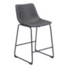 Smart Counter Chair (set Of 2) Charcoal