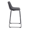 Smart Bar Chair (set Of 2) Charcoal