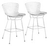 Wire Bar Chair (set Of 2) Chrome