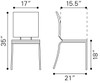 Criss Cross Dining Chair (set Of 4) Espresso