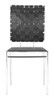 Criss Cross Dining Chair (set Of 4) Black