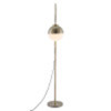 Waterloo Floor Lamp White & Brushed Bronze