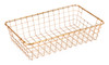 Set Of 3 Grid Baskets Gold