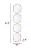 Four Hex Mirror Gold