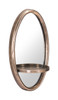 Petite Ogee Mirror & Shelf Gold