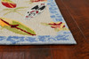 KAS Rugs Sonesta 2002 Ivory Surf Boards Hand-hooked Area Rugs