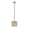 Uttermost Brandon Silver 1 Light Mini Drum Pendant