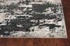 KAS Rugs Luna 7121 Silver Charcoal Eclipse Machine-woven Area Rugs