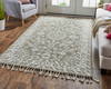 Feizy R8027CHL Remington Hand Tufted Green / Ivory Area Rugs