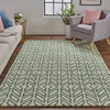 Feizy R8039LGN Dineen Hand Tufted Ivory / Green Area Rugs