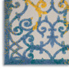 Nourison Aloha Alh21 Ivory Blue Area Rugs
