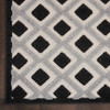 Nourison Aloha Alh26 Black White Area Rugs