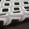 Nourison Aloha Alh26 Black White Area Rugs