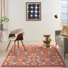 Nourison Allur Alr03 Red Multicolor Area Rugs