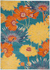 Nourison Allur Alr06 Turquoise Multicolor Area Rugs