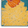 Nourison Allur Alr06 Turquoise Multicolor Area Rugs