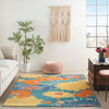 Nourison Allur Alr06 Turquoise Multicolor Area Rugs