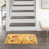 Nourison Allur Alr08 Yellow Multicolor Area Rugs