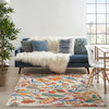 Nourison Allur Alr09 Ivory Multicolor Area Rugs