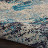 Nourison Celestial Ces02 Ivory Teal Blue Area Rugs