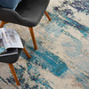 Nourison Celestial Ces02 Ivory Teal Blue Area Rugs