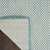Nourison Courtyard Cou01 Ivory Aqua Area Rugs