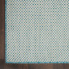 Nourison Courtyard Cou01 Ivory Aqua Area Rugs
