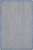 Nourison Courtyard Cou01 Ivory Blue Area Rugs