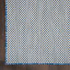 Nourison Courtyard Cou01 Ivory Blue Area Rugs