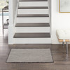 Nourison Courtyard Cou01 Ivory Charcoal Area Rugs