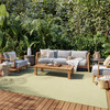 Nourison Courtyard Cou01 Ivory Green Area Rugs